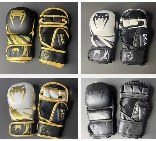 MMA 빵글러브 샌드백 연습용 종합격투기 트레이닝 무에타이 장갑 블랙 볼드 복싱 블랙 블랙 중 1개