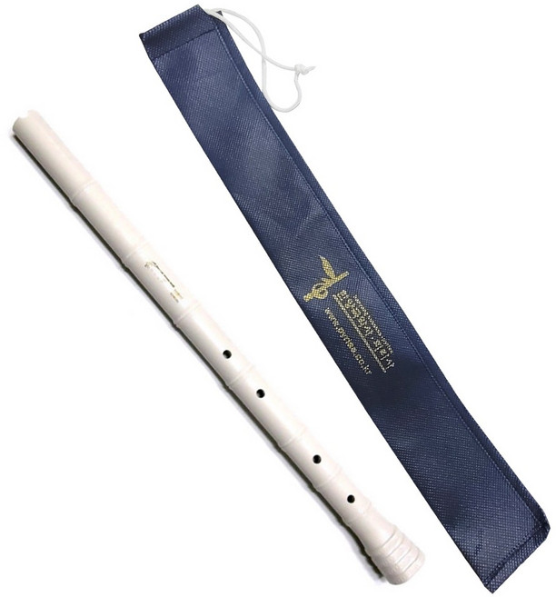 피리사 단소 흰색 화이트 교육용 실기용 학교용 플라스틱단소, 1개