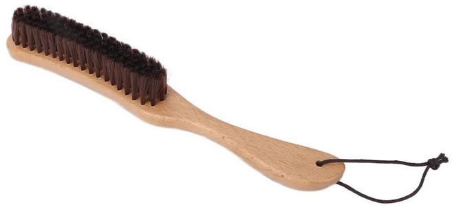 개털 제거 빗 애완 동물 고양이 흘리기 브러시 나무 손잡이 그루밍 용품 의류 스웨터 린트, 색상: 1. 브라운, 1개