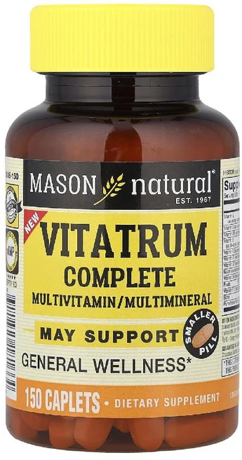 메이슨내추럴 멀티비타민 멀티미네랄 Vitatrum Complete 캡슐 150정, 1개, 1개 - 쿠팡