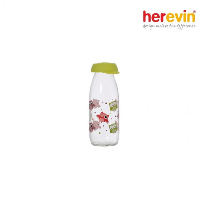 미니 (GKD76179)부엉이 유리물병 우유병 250ml (그린), 1개, 상세페이지 참조