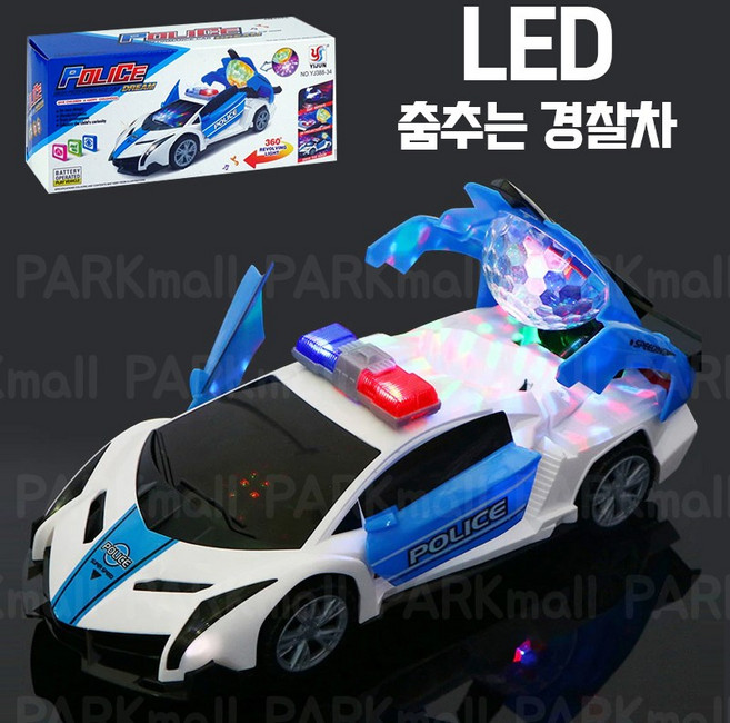 움직이는 사운드 불빛경찰차 (LED 미니카 장난감자동차 폴리스카), YJ388-34