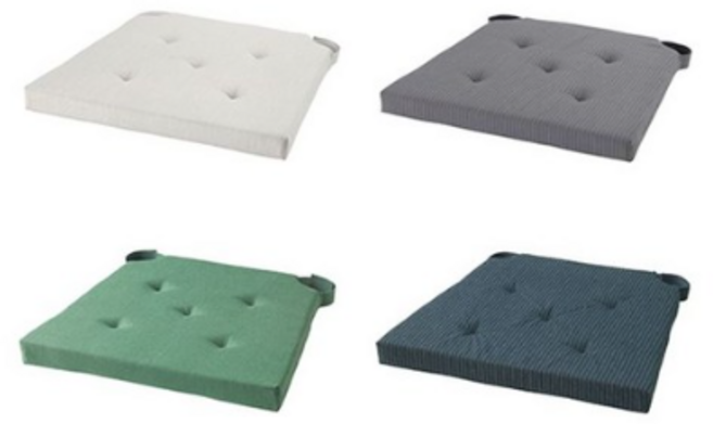 이케아 의자방석 공부방석 35 42x40x4.0cm JUSTINA 유스티나 의자매트