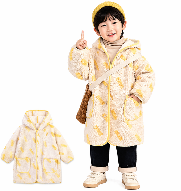 겨울 후드집업 아동 다운 남아 여아 공용 롱