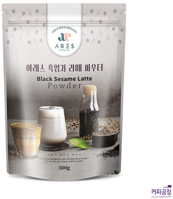 아레스 흑임자 라떼 파우더, 500g, 1개입, 1개