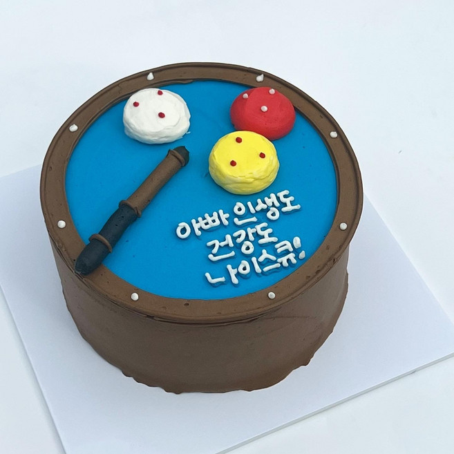 [평일10시전 주문 오늘출발] [날짜예약가능] 당구대케이크 택배로받는 전국배송 빠네뜨리아케이크, 1개, 600g, 가나슈우유버터크림- 초코시트