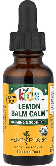 Herb Pharm 어린이용 Lemon Balm Calm™ 알코올 무함유 30ml(1fl oz)(1회 제공량당 213mg) HBP-01524, Herb Pharm, 어린이용 Lemon Balm Ca - 쿠팡