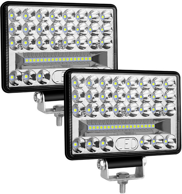 144와트 대형 화물차 작업등 메가트럭 안개등 탑차 led 서치 차폭등 2개, 본상품