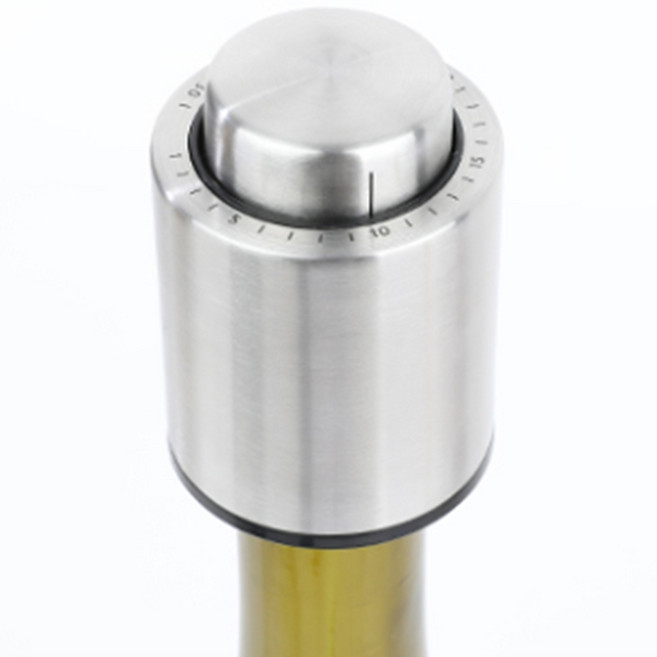 포도주 보관용마개 와인뚜껑 진공 스토퍼 병마개, 이클아트 와인스토퍼(W2/플라스틱/블랙), 1개