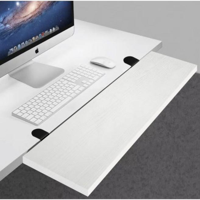 무타공 책상 연장 확장 보조 800선반 테이블 데스크, 무타공 접이식800선반_화이트, 1개