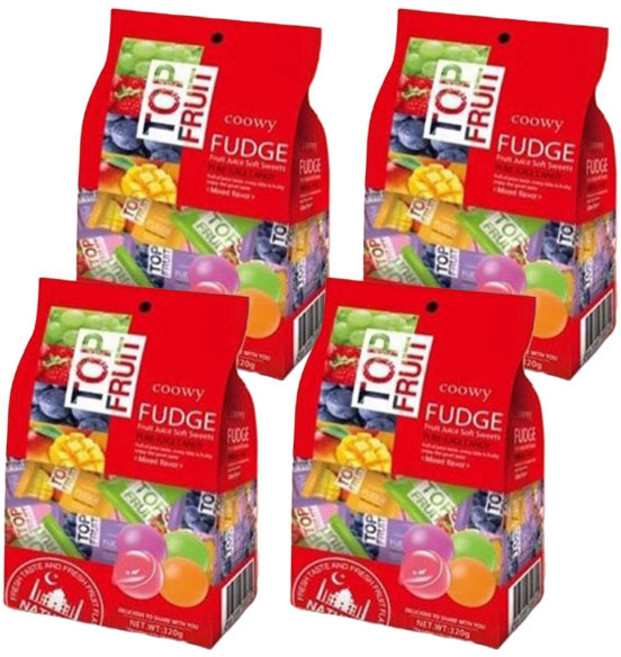 베트남 탑젤리 믹스맛 다낭 Coowy Fudge 베트남 쇼핑리스트 320g X 4, 4개
