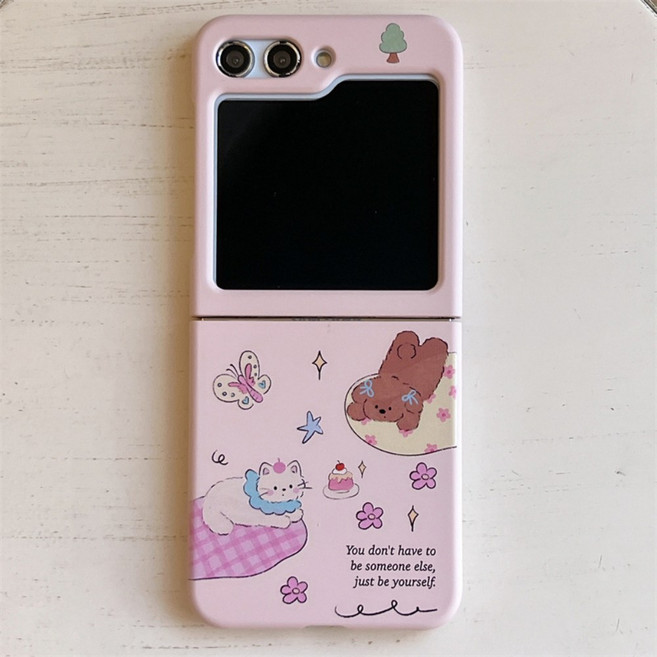 갤럭시z플립7 z플립6 힌지보호 큐티 미미 핸드폰케이스