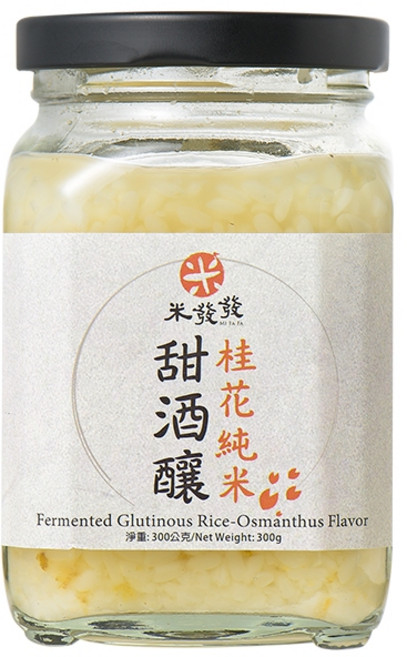 【台灣米發發】桂花純米甜酒釀, 300g, 1罐