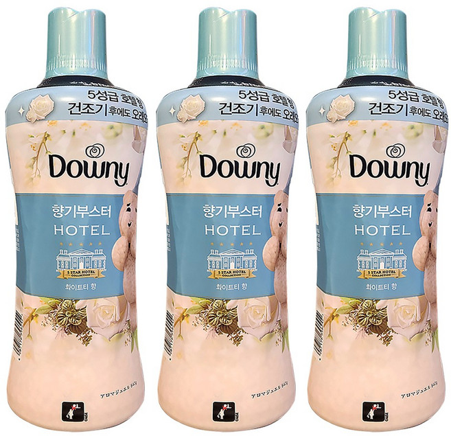 다우니 향기부스터 호텔 화이트티향, 3개, 840g