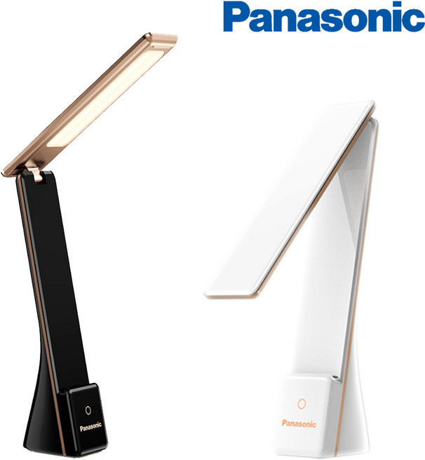 파나소닉 충전식 사각 LED 무선 스탠드 시력보호 독서등, 화이트