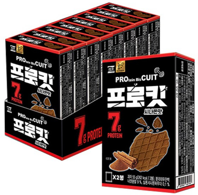 서주 프로킷 시나몬맛 와플, 55g, 8개