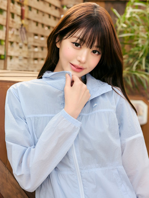 [국내백화점] 아이더 시어 여성 경량 셔링 자켓 초경량 바람막이 정품