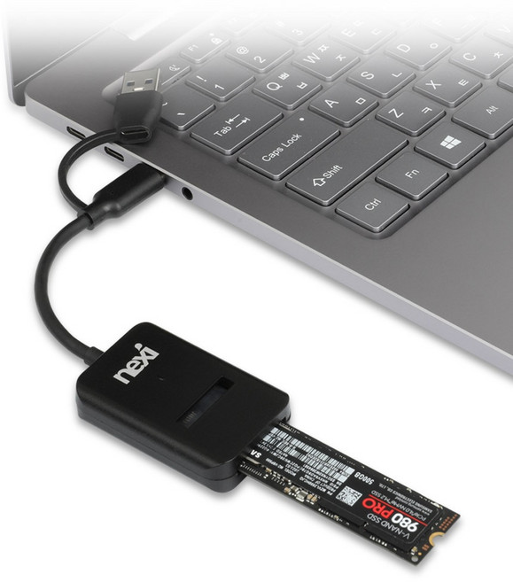 NVMe 리더기 M.2 SSD 외장 케이스 도킹스테이션