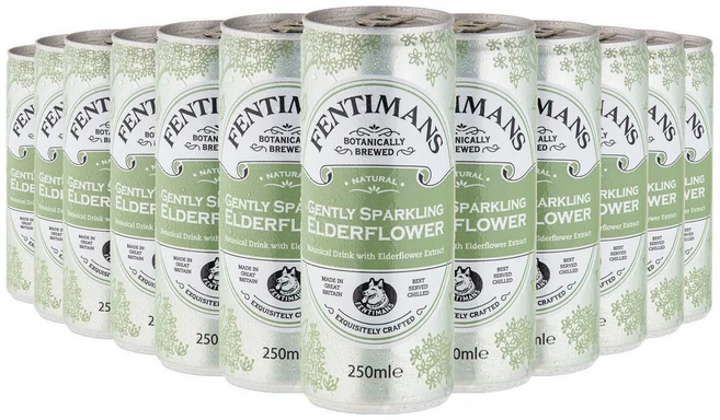 펜티먼스 젠틀리 스파클링 엘더플라워 Fentimans Gently Sparkling Elderflower, 12개, 250ml - 쿠팡