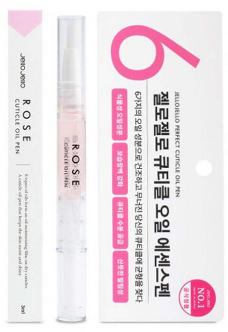 젤로젤로 퍼펙트 큐티클 오일펜 로즈 단품 (1개입), 1개, 3ml