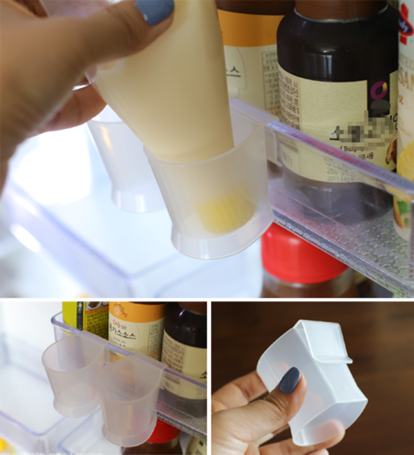 인버티드 케찹 마요네즈 정리홀더 2p, 1세트, 반투명