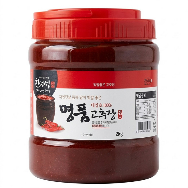 [오성식품] 태양초 명품고추장2kg 한정성, 1개, 2kg