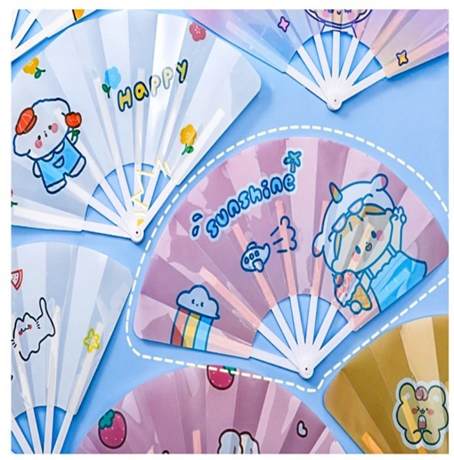 귀요미캐릭터부채 (접이식고급형60개 ) 8가지썩여 만화캐릭터 눈길이가는동물부채 부채 품질이넘좋아요 여름필수아이템, 1개, 귀요미캐릭터부채 (접이식고급형 60개 )골고루썩여발송 - 쿠팡