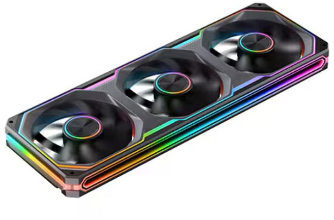 존스보 JONSBO XA-360 ARGB 시스템 케이스 쿨러 (블랙), 1개, 블랙