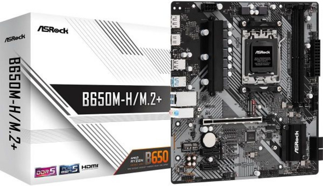 컴퓨터 메인보드 에이스락 B650I 라이트닝 와이파이 AMD AM5 미니-ITX 마더보드 라이젠 9000/8000/7000 시리즈 프로세서 지원 DDR5 7200 오버클럭 PC, H/M.2+