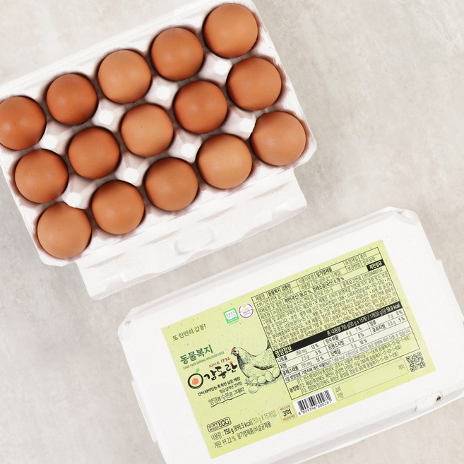 [감동란]간이배어 있는 촉촉한 동물복지란 반숙계란 15개입, 15구, 1개