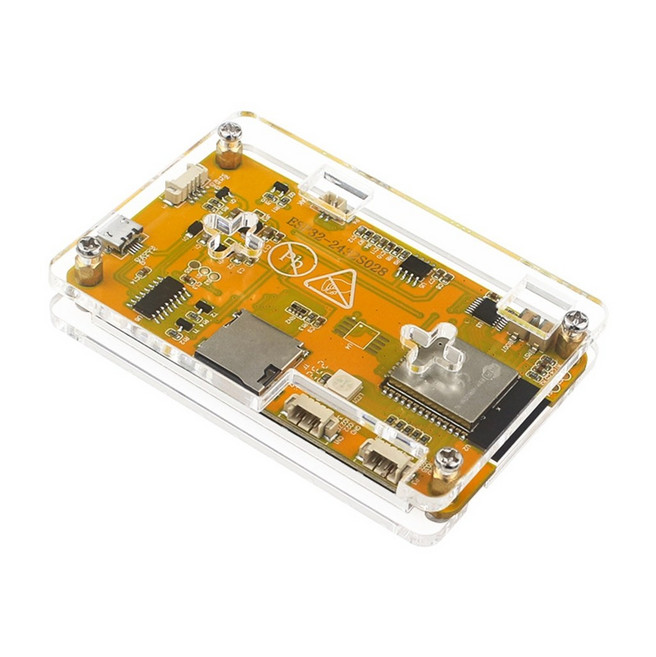 2.8 인치 IPS 스크린 ESP32 아크릴 인클로저 케이스가있는 무선 개발 보드, 케이스가있는 화면, 1개