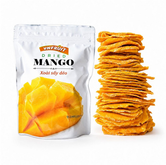 [간식뱅크] 브이프룻 베트남 건망고 1kg /건조망고 말린망고 망고말랭이 건조과일 베트남말린과일 베트남건과일 건파인애플, 1개