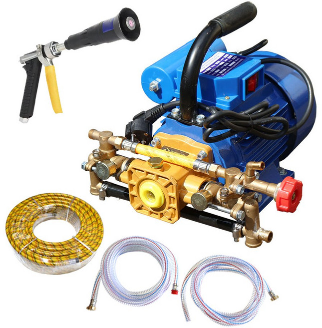 동력분무기 구보텍 220V 전기 모터 가벼운 포터블 분무기 30m 고압 농약 살포기 펌프오일 포함, 단일, 1개