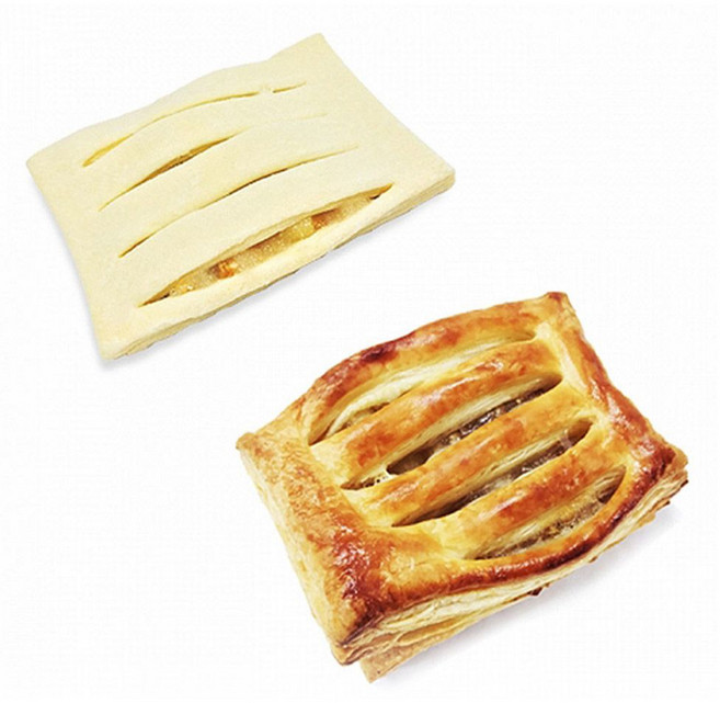 수입식품 수입 그로서리 달콤한 냉동 사과파이 생지 70g 12입 840g 수입식재료, 1, 1개