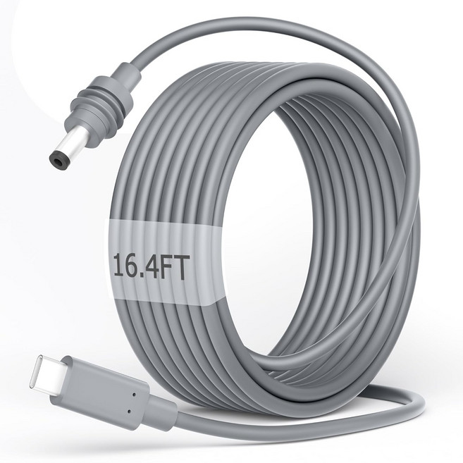 스타링크 미니 USB C 케이블 180M5.9FT to DC 전원 케이블용 타입 코드 PD 100W 5.5 * 2.1mm 이상 소스 방수 18AWG 5.9FT 호환, 5M