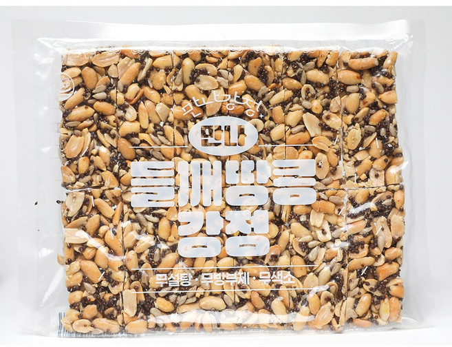 만나강정 9종 깨견과 강정 건강 벌크 무설탕 무물엿 들깨땅콩강정, 1개, 270g