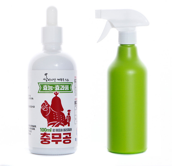 충무공 친환경 유기농 식물 충해 해충 관리제 + 분무기, 1개, 100ml