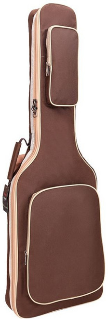 老羊樂器店 電吉他袋 加厚 8mm 防水牛津布 雙背 咖啡色, 1個