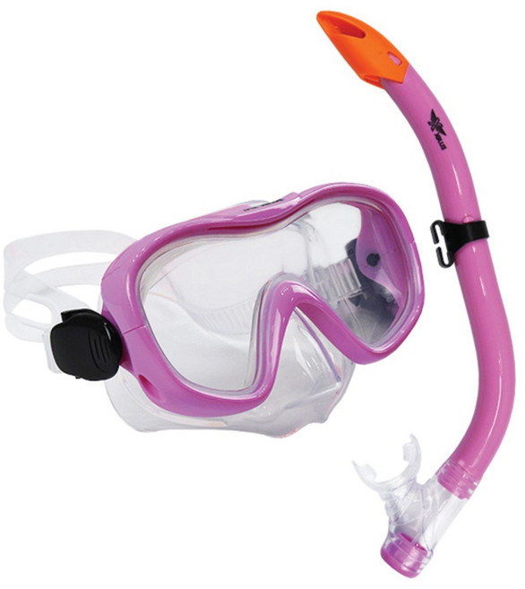 XBL-1501-PINK 엑스블루 주니어 마스크 스노클 세트, PINK