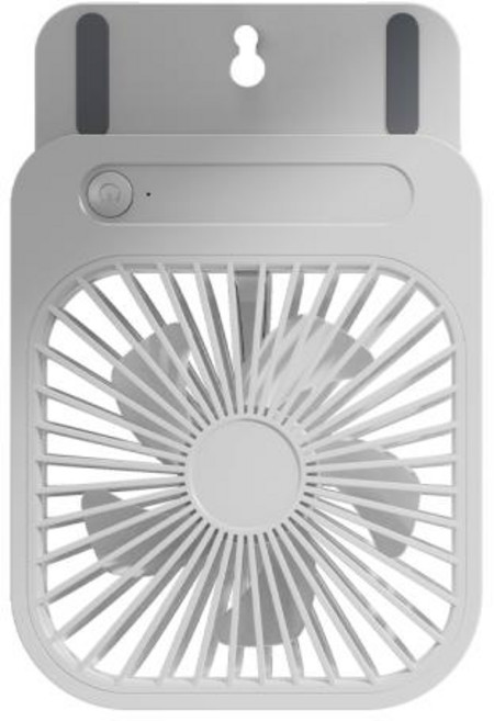 마그네틱 자석 미니 무선 선풍기 초박형 충전 세상 편한 주방 요리 책상 사무실 컴퓨터 작업, 1)White