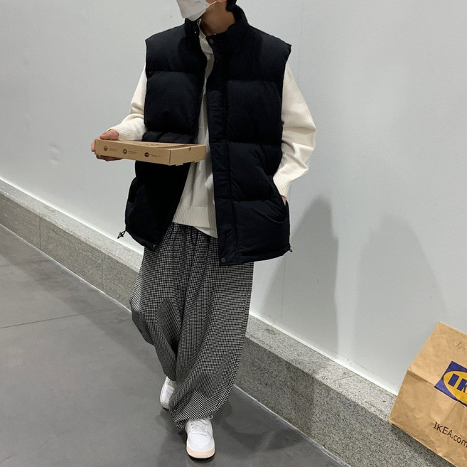 保暖立領馬甲外套男 秋冬休閑背心夾克