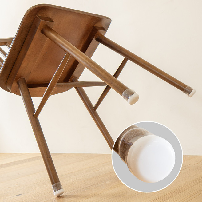 모오아 스르륵 흰색 가구패드 캡 의자소음방지 층간소음, 1세트(4개입)