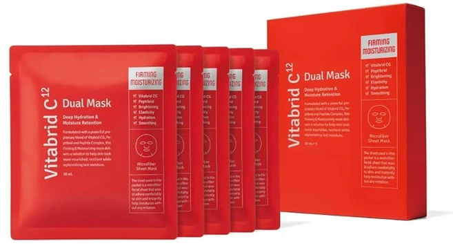 비타브리드C 듀얼 마스크 파밍 모이스처라이징 페이스 팩 시트 에센스 마스크 30mL×5개들이 비타브리드 재팬, 1개, 1개입 - 쿠팡