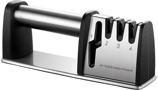 多功能家用廚房磨刀器 四合一磨菜刀剪刀專用磨刀神器, 1個, 磨刀器