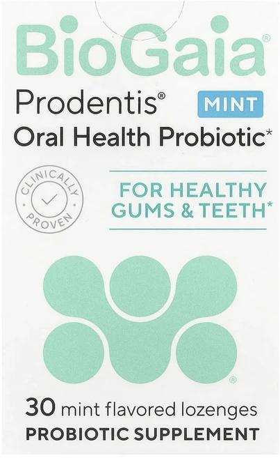 BioGaia Prodentis® 구강 건강 프로바이오틱 잇몸 및 치아 건강 민트 사탕 정제 30정, BioGaia Prodentis® 구강 건..., 1개 - 쿠팡