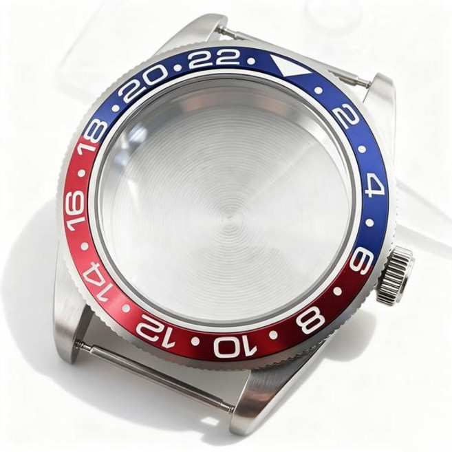 호환 39mm 실버 시계 케이스 돔형 사파이어 크리스탈 NH34 NH35 NH36 ETA2824 PT5000 자동 무브먼트용 튜더 블랙 베이 모드 부품, [04] Steel Back NH35, [12] A13