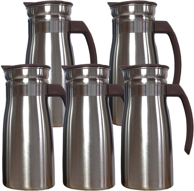 원리빙 스테인리스 물병 손잡이형, 1L, 5개, 손잡이