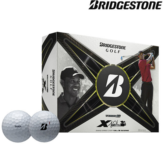 브리지스톤 TOUR B X 타이거우즈 에디션 골프볼(3PCS), 화이트, 1개, 12개입