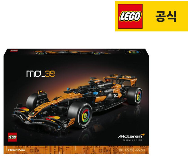 레고 42228 맥라렌 MCL39 F1 자동차, 1개