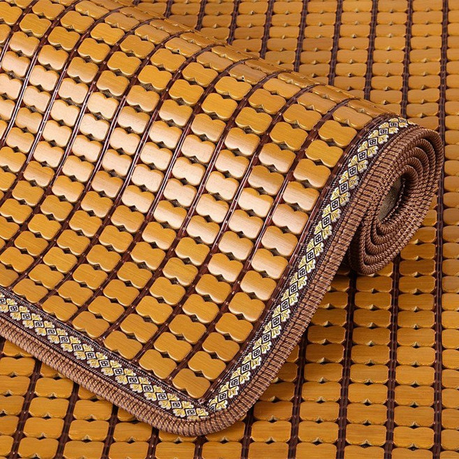 대나무 매트 돗자리 시원한 장판 쿨매드 냉감 침대 마작자리 여름 인테리어, 1. 갈색 좁은 가장자리